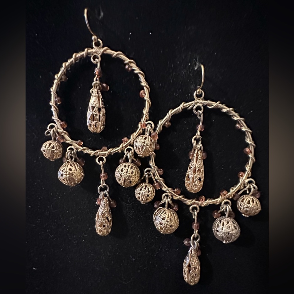 Teardrop Hoop Earrings